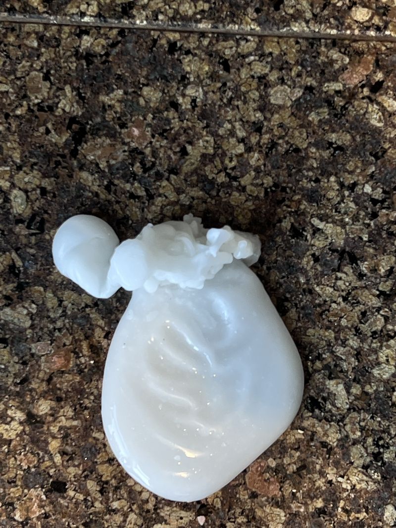 a heart made of wax