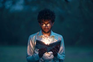 Photo by Kaushal Moradiya: https://www.pexels.com/photo/man-holding-book-2781195/