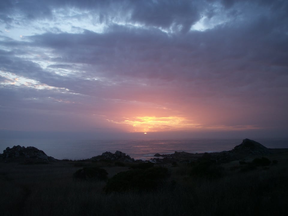 Late summer sunset, Salt Point State Park, California