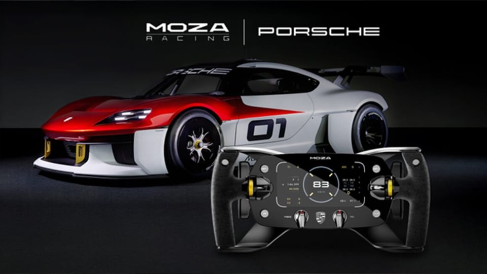 The new Porsche Mission R wheel with the concept car it’s based on