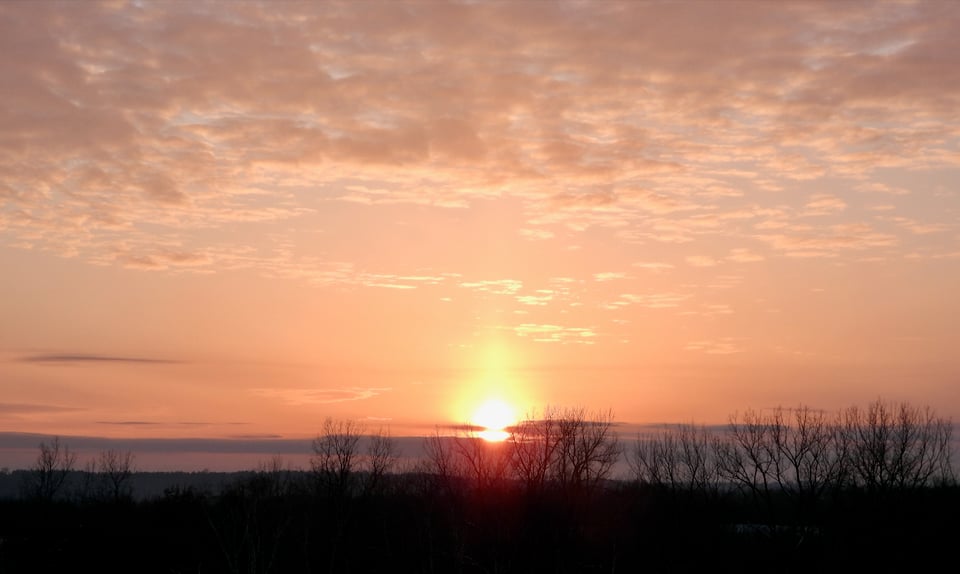Winter sunsets. They’re coming a few minutes later now that we’re into January. / Photo by Steve Dietz