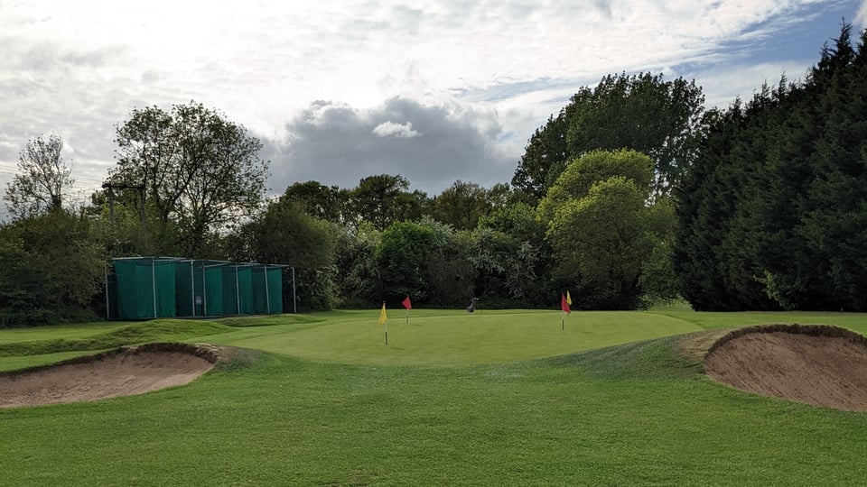 Rushcliffe practice area, chipping green and nets, May 2022