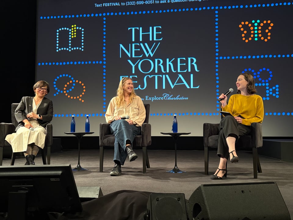 Yiyun Li, Miriam Toews, and Alexandra Schwartz at the New Yorker Festival, October 26, 2025