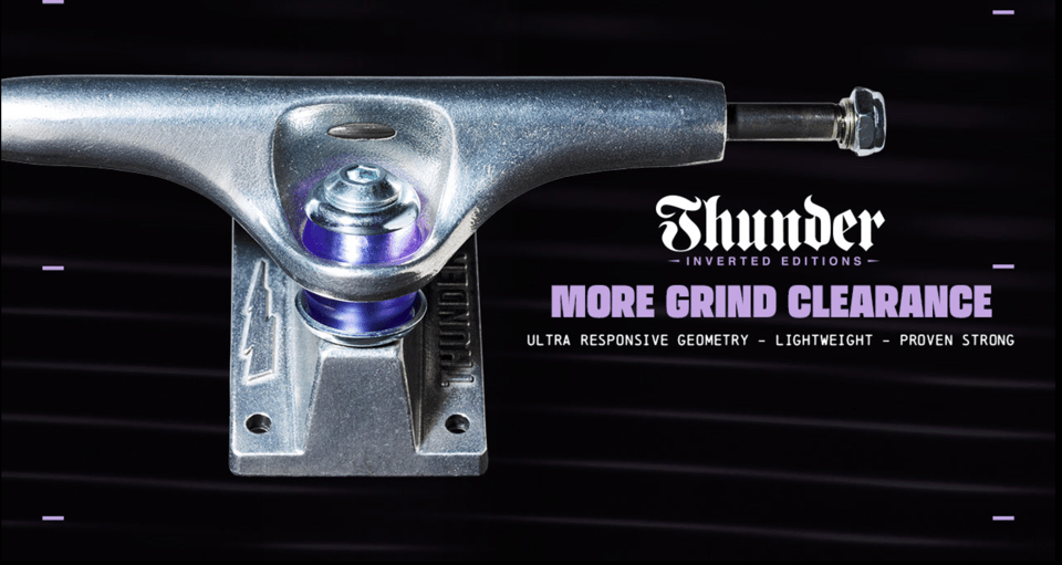 A graphic from Thunder Trucks using Transducer