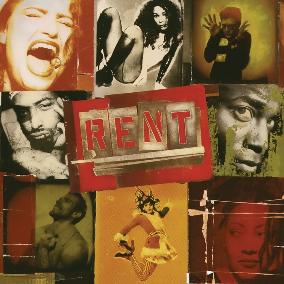 The album artwork for the original cast recording of Rent