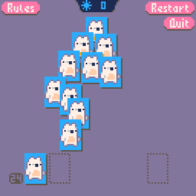 A gif displaying a solitaire game being played.