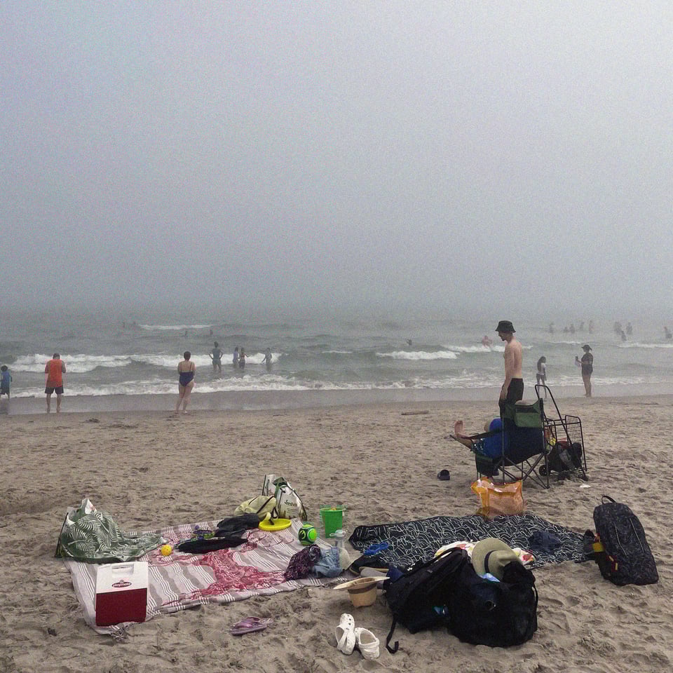 a heavy cloud of haze descends on the Rockaways
