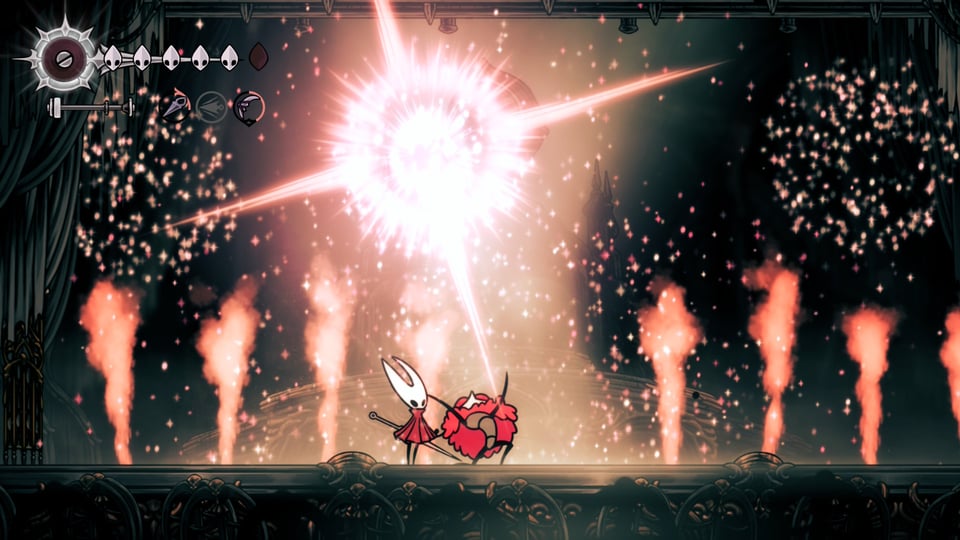 Trobbio's death screen in Hollow Knight: Silksong.