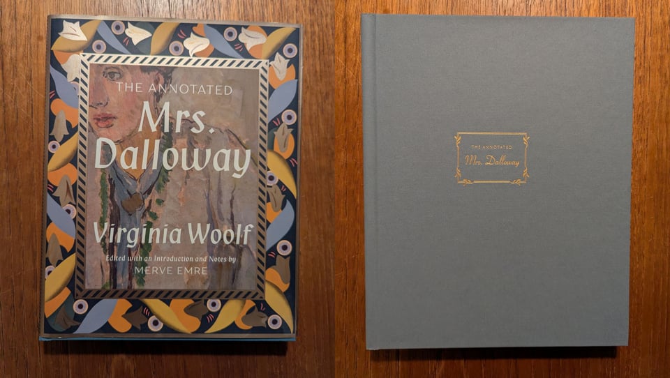 Mrs. Dalloway, by Virginia Woolf, with and without dust jacket