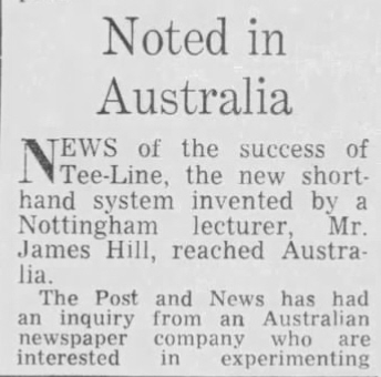 Teeline Shorthand article from 1969 - Part 1 of 2