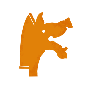 Carnyx Press logo showing golden boar's head in relief