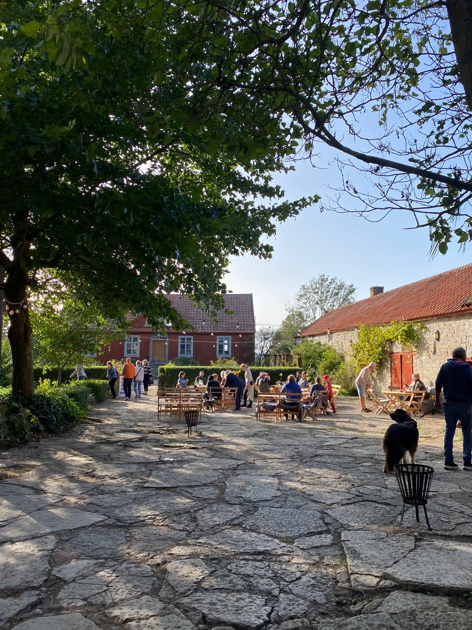 a courtyard at a farm in Kastlösa, Öland, Sweden