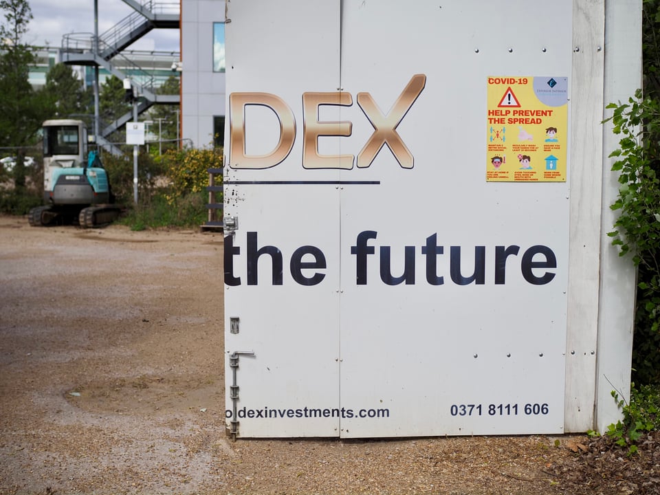 half a sign with 'the future' written on it.