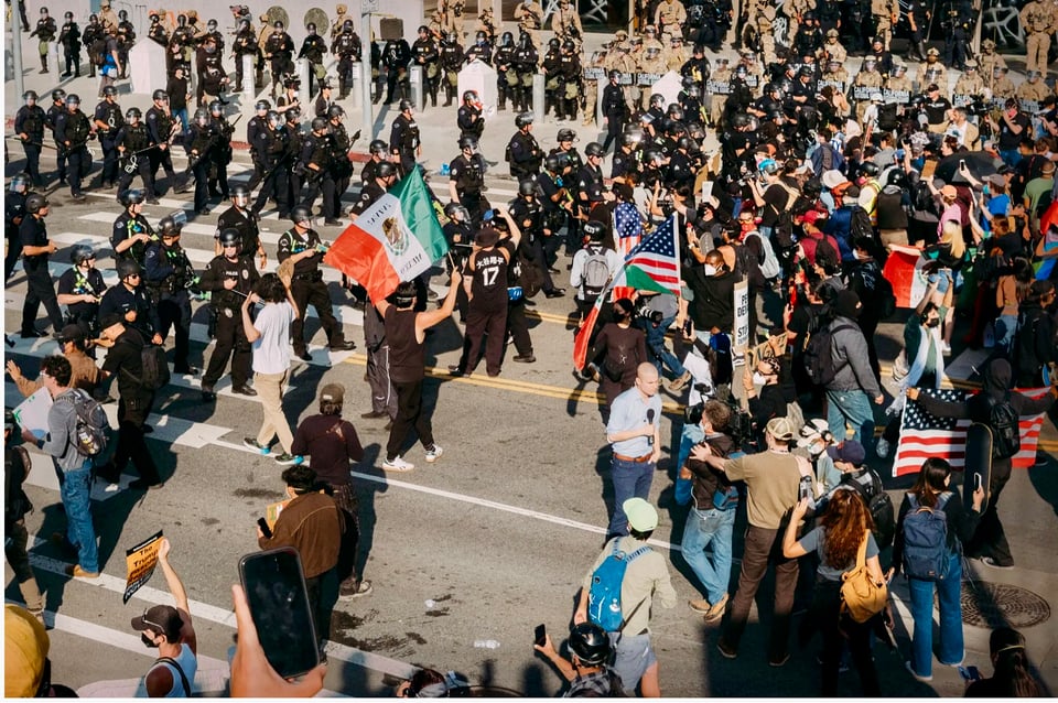 Donald Trump used scattered violence at protests of ICE’s tactics in Los Angeles as a pretext to send the military in June.