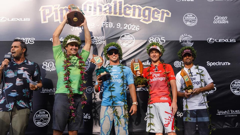 Pipe Challenger jerseys and signage, featuring ʻŌpua Mauka