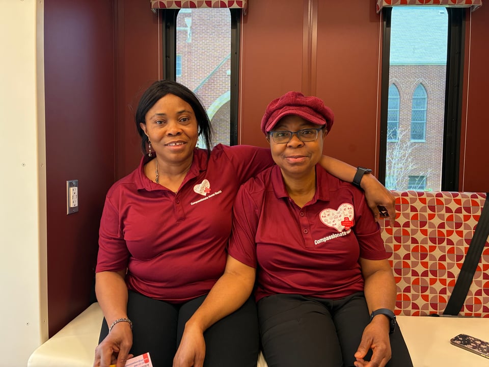 Two nurses on site to provide health support to needy community members.