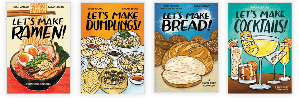 all four Let's Make covers together