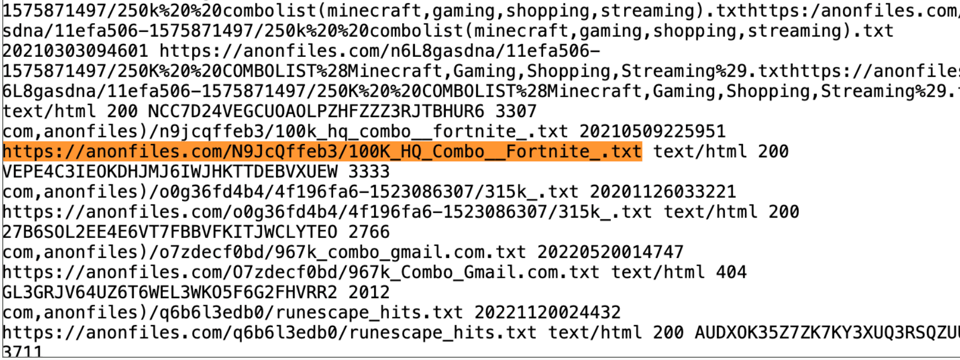 a screenshot from a text editor