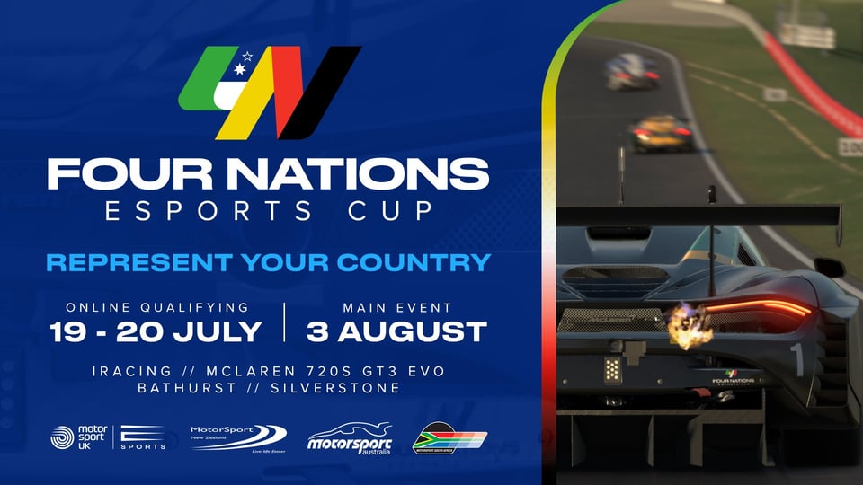 Four Nations Esports Cup back by the motorsport governing bodies of each nation