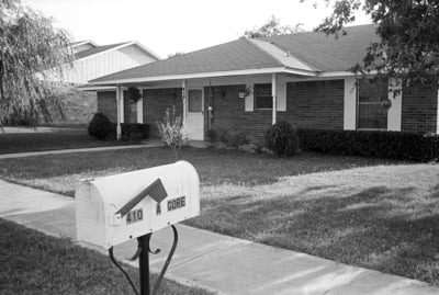 The Gore family home in Wylie, Texas, where Betty Gore was killed on June 13, 1980.