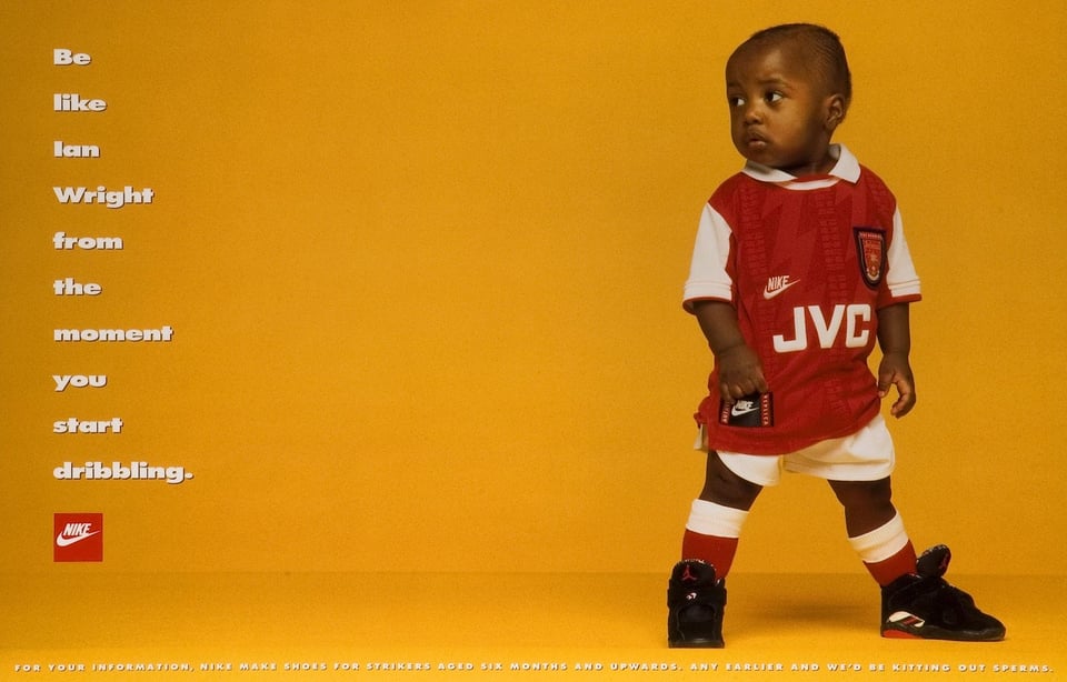 be like Ian wright advert