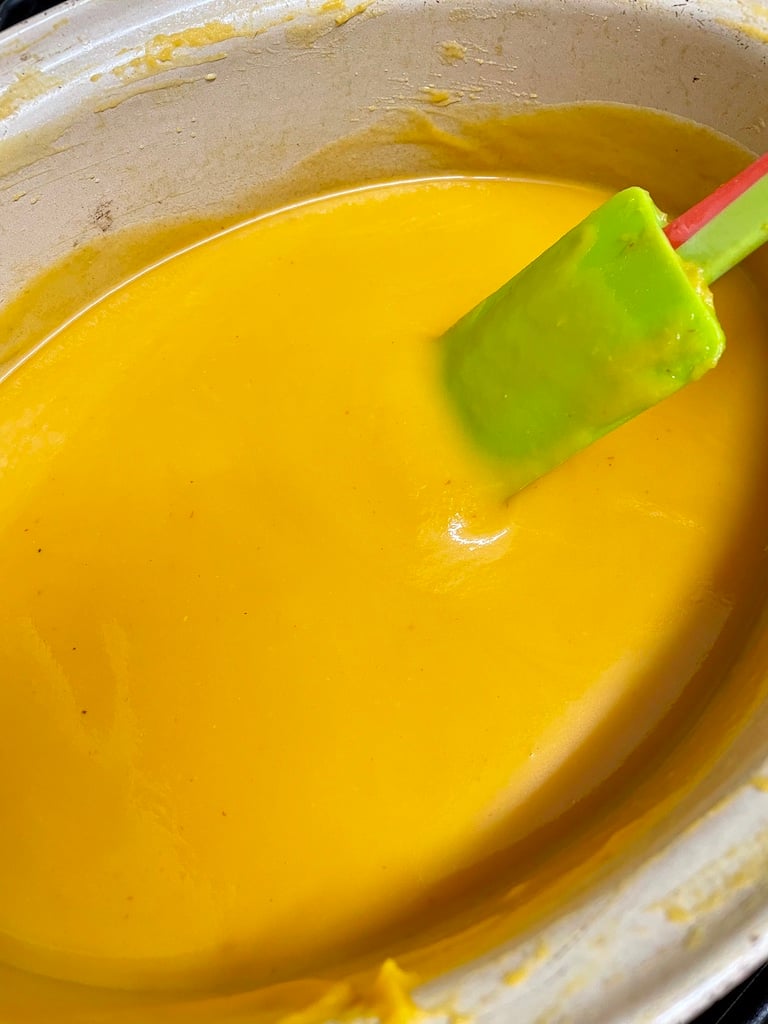 Velvety orange soup