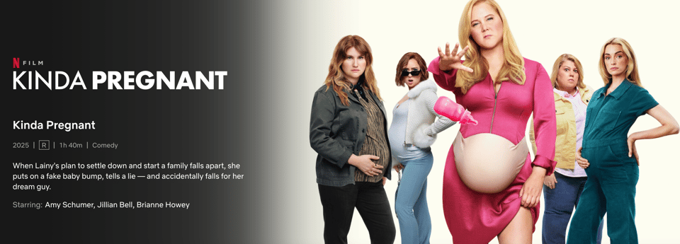 Netflix movie header for Kinda Pregnant