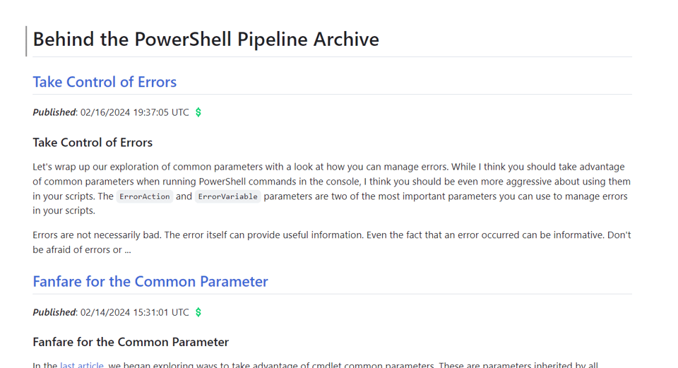 Summary markdown preview