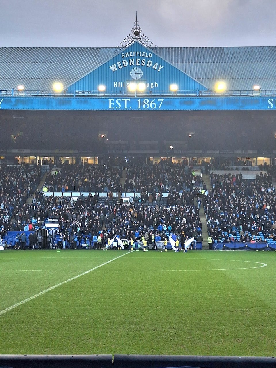 View of the opposing stand at Hillsborough in Sheffield