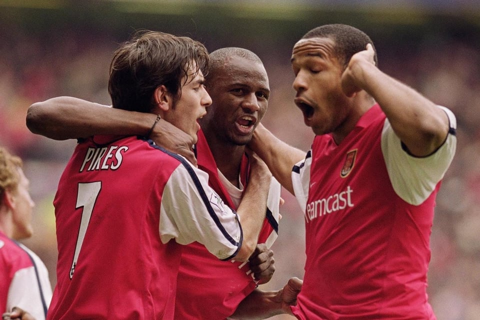 Robert pires, patrick viera, and thierry henry