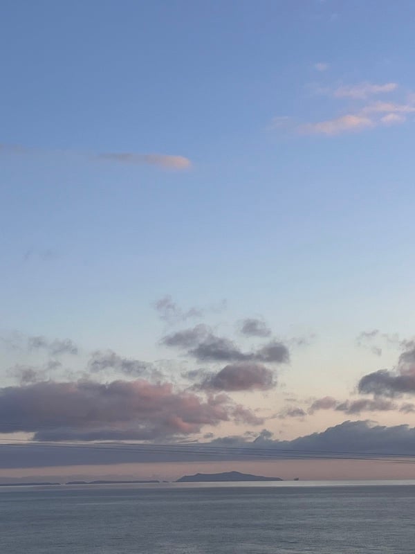 the sky near Santa Barbara, California
