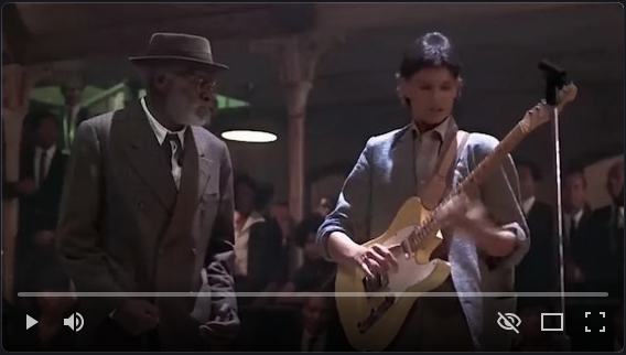 Ralph Macchio plays the guitar in "Crossroads."