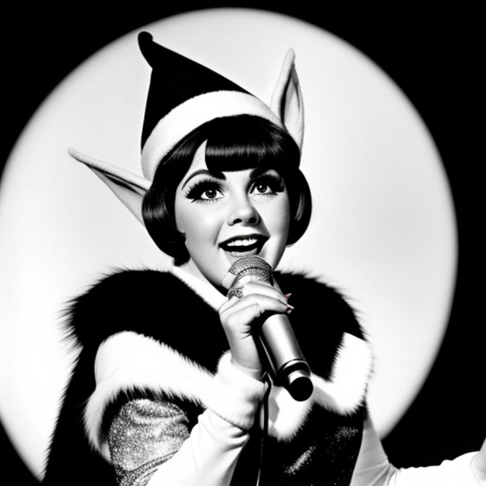 a woman singing into a microphone