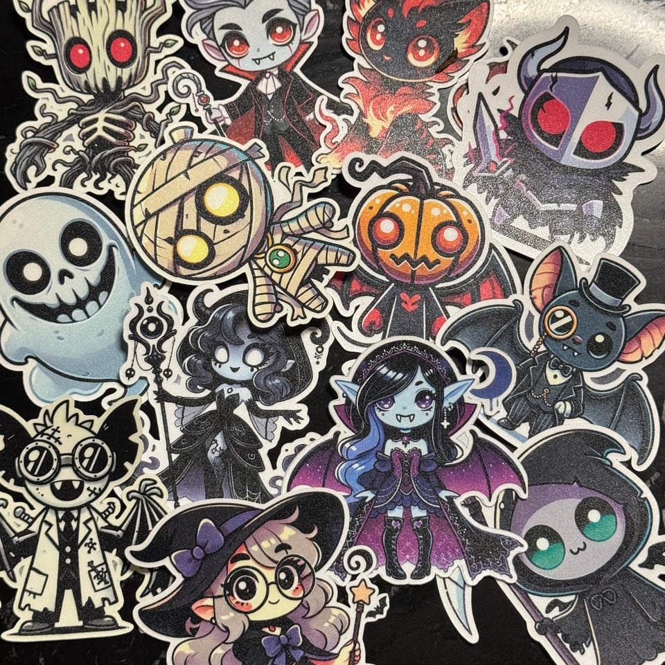 hallowvale sticker set
