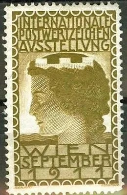 1911 Viennese postage stamp.