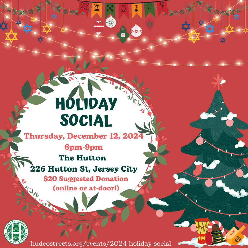 holiday social invite for december 12 2024 at the hutton in jersey city