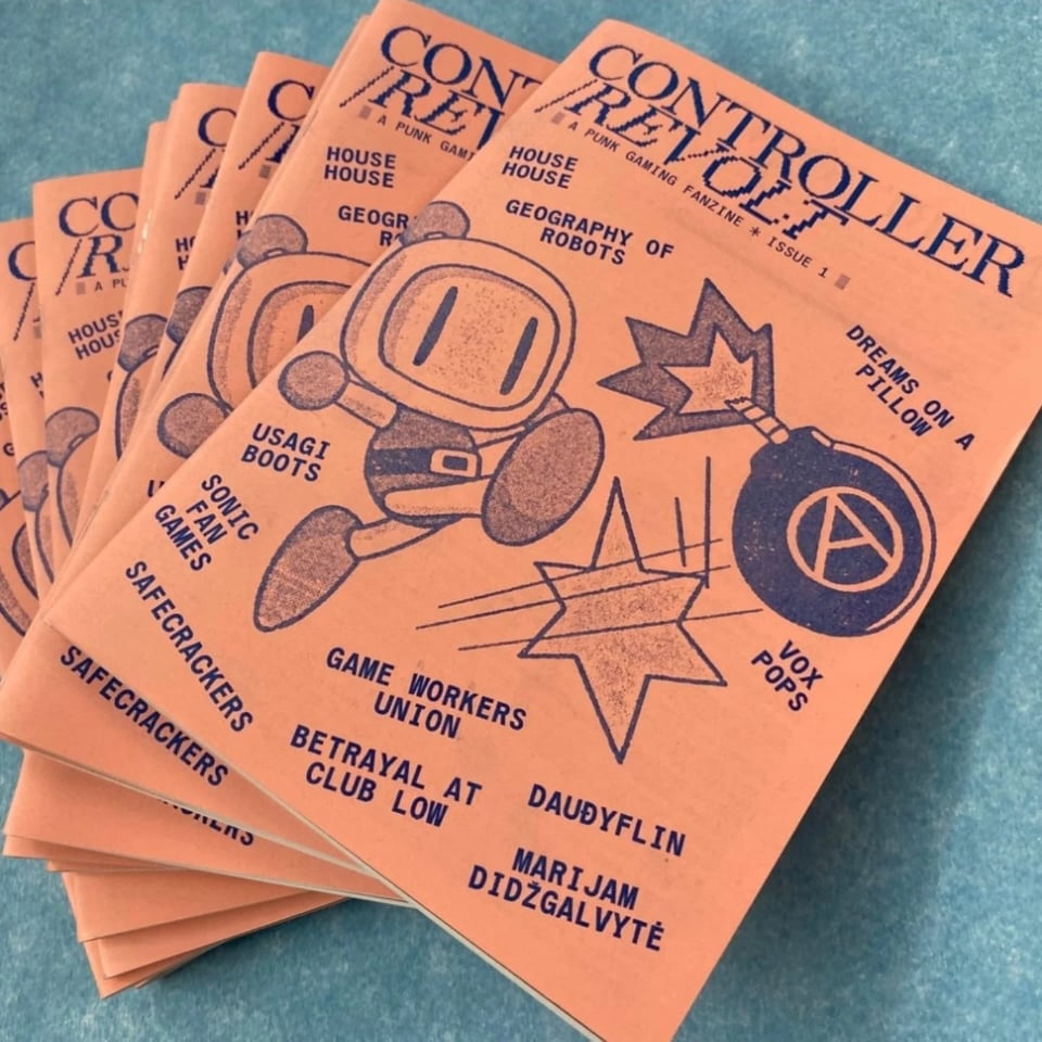 Several copies of issue one of Controller/Revolt fanzine