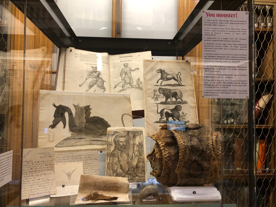 Wonder and science: A monster-filled exhibition at the Linnean Society