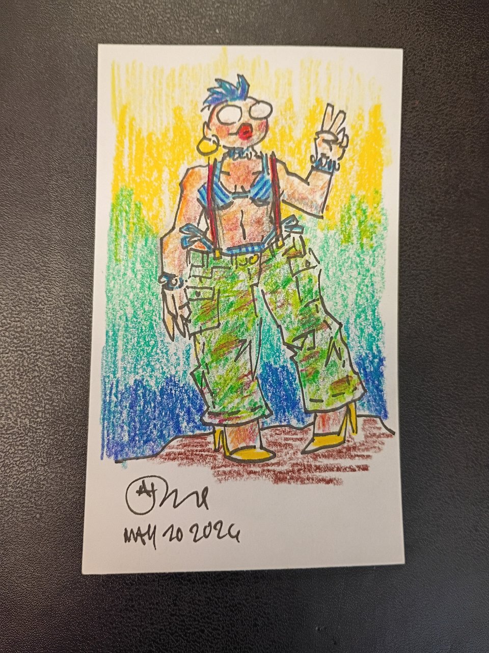 A drawing of Val from Meeting Comics