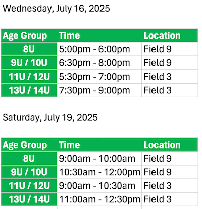 This Week in Eagles Select - Tryouts!