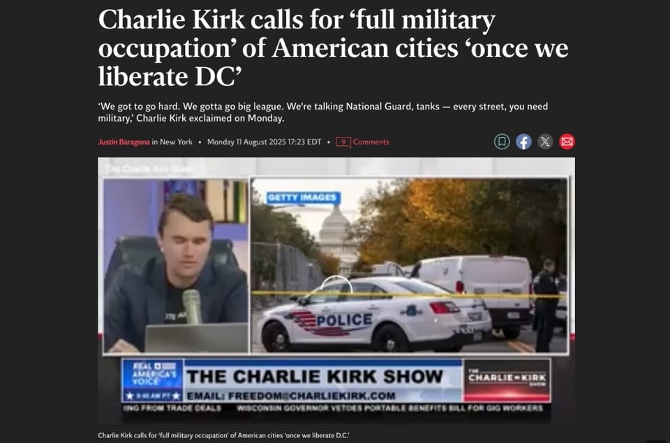 Charlie Kirk quote.