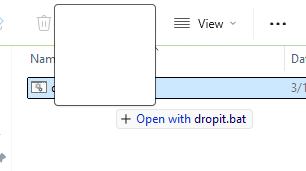 Dropping an item