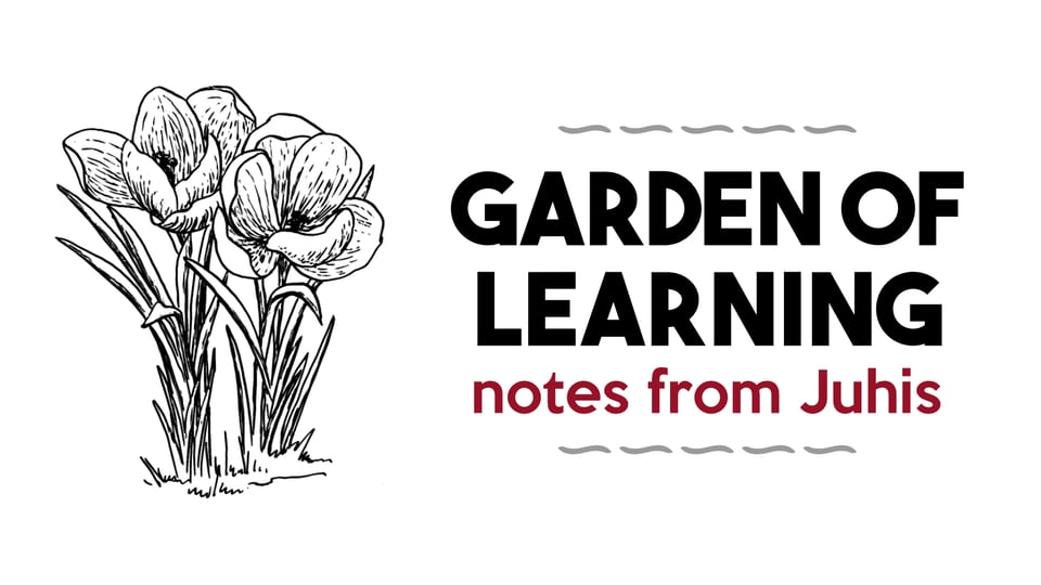 Garden of learning - notes from Juhis