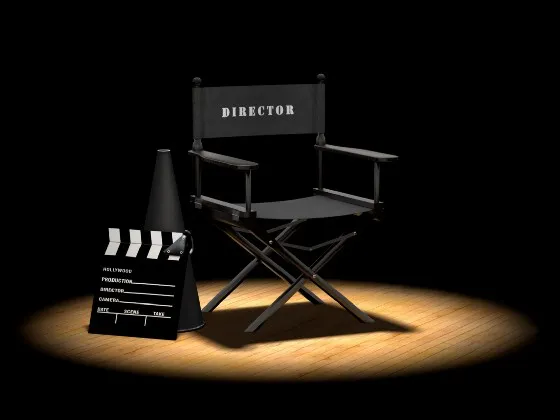 a director's chair