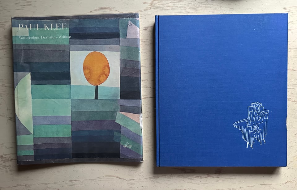 A Paul Klee, with and without cover.