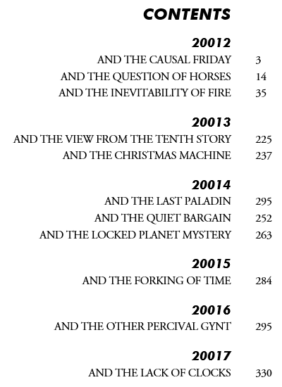 INEVITABILITY Table of Contents Reveal!