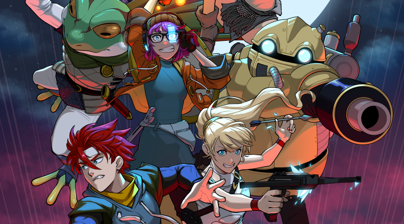 Fan art featuring all the Chrono Trigger party members, with new costumes I designed