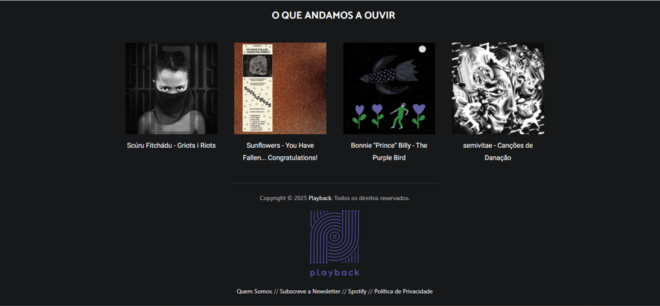 Recomendações Playback #56