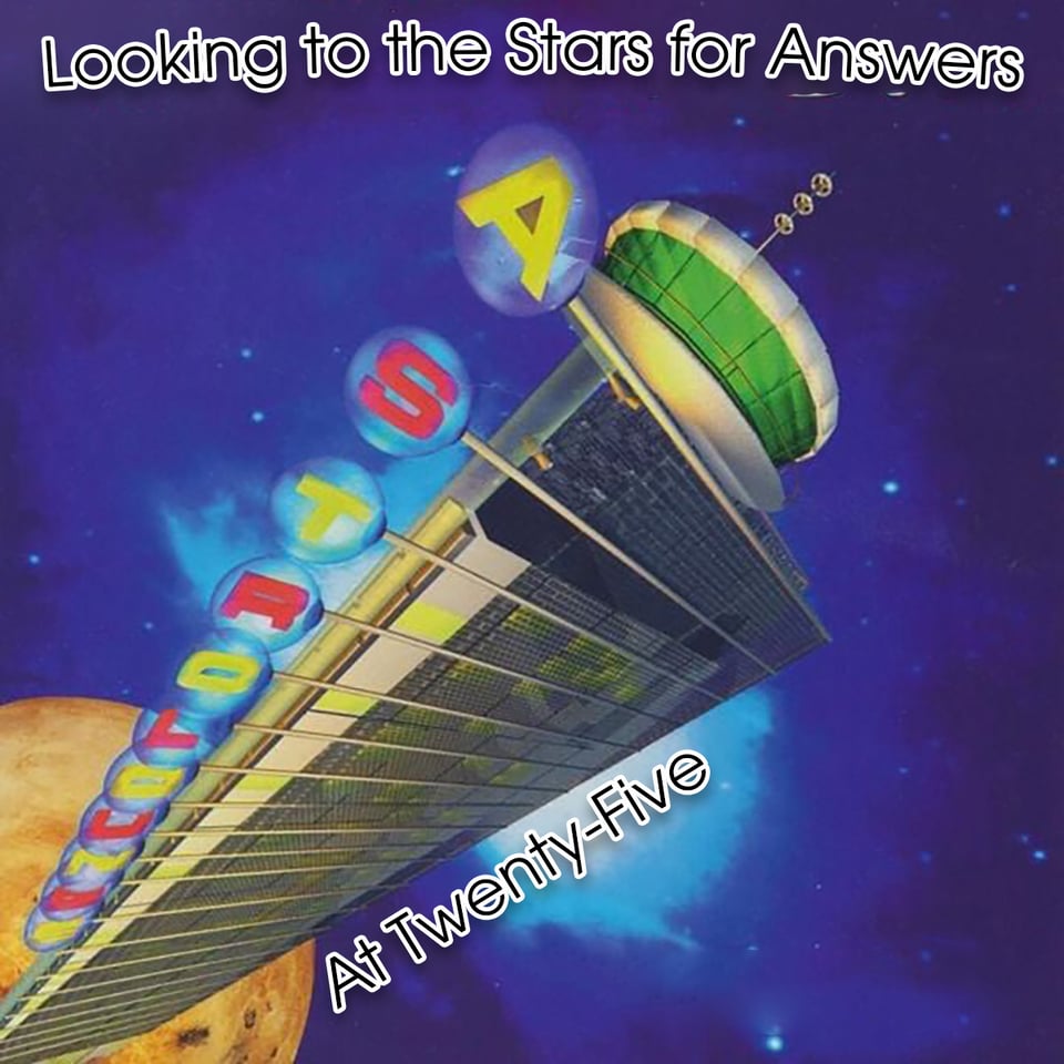 The cover of Smash Mouth's Astro Lounge, plus an added title: "Looking to the Stars for Answers: Astro Lounge at Twenty-Five"
