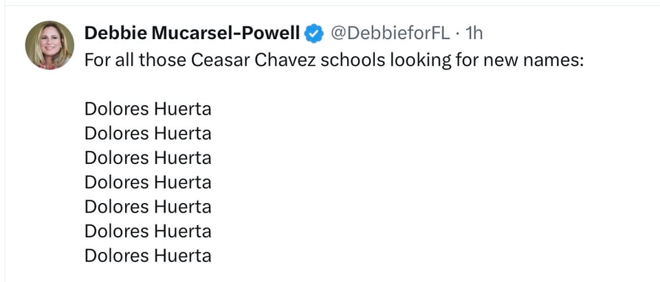 What to re-name stuff honoring Cesar Chavez.